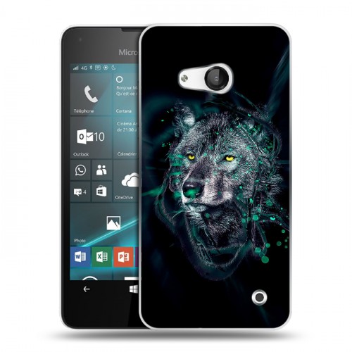 Дизайнерский пластиковый чехол для Microsoft Lumia 550 Волки