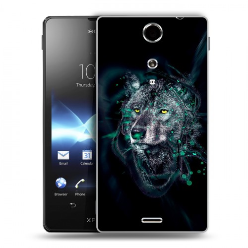 Дизайнерский пластиковый чехол для Sony Xperia TX Волки