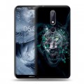 Дизайнерский пластиковый чехол для Nokia 6.1 Plus Волки