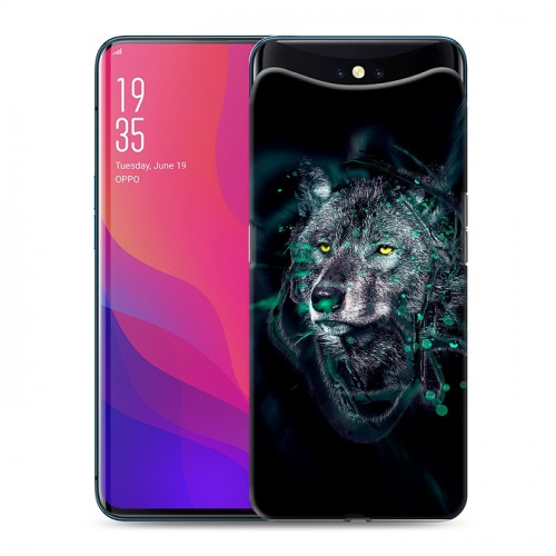 Дизайнерский силиконовый чехол для OPPO Find X Волки