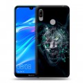 Дизайнерский пластиковый чехол для Huawei Y6 (2019) Волки