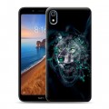 Дизайнерский силиконовый чехол для Xiaomi RedMi 7A Волки