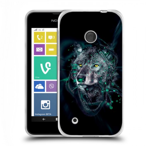 Дизайнерский пластиковый чехол для Nokia Lumia 530 Волки