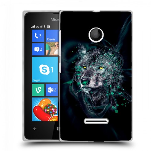 Дизайнерский пластиковый чехол для Microsoft Lumia 435 Волки