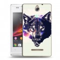 Дизайнерский пластиковый чехол для Sony Xperia E Волки