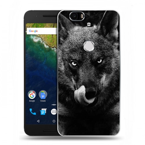 Дизайнерский силиконовый чехол для Google Huawei Nexus 6P Волки