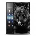 Дизайнерский пластиковый чехол для Sony Xperia acro S Волки