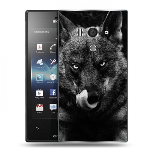 Дизайнерский пластиковый чехол для Sony Xperia acro S Волки