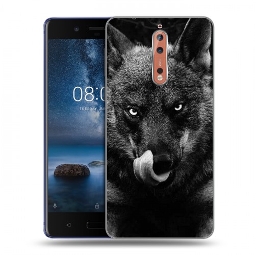 Дизайнерский пластиковый чехол для Nokia 8 Волки