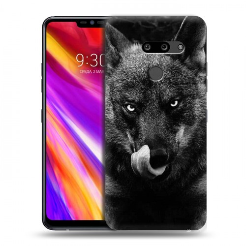 Дизайнерский пластиковый чехол для LG G8 ThinQ Волки