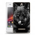 Дизайнерский пластиковый чехол для Sony Xperia E Волки