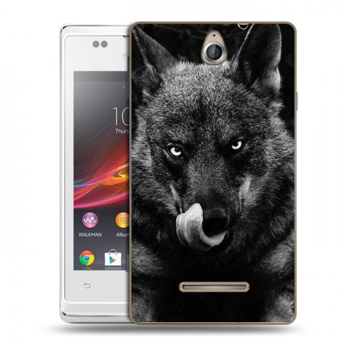 Дизайнерский пластиковый чехол для Sony Xperia E Волки