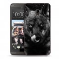 Дизайнерский пластиковый чехол для HTC Desire 700 Волки