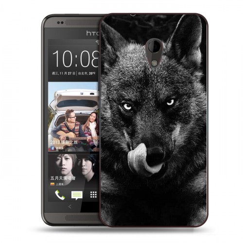 Дизайнерский пластиковый чехол для HTC Desire 700 Волки