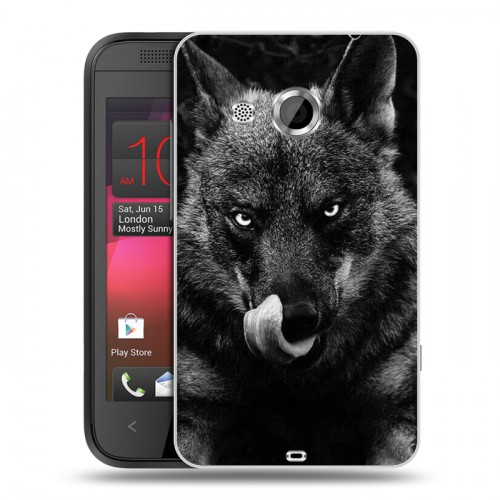 Дизайнерский пластиковый чехол для HTC Desire 200 Волки