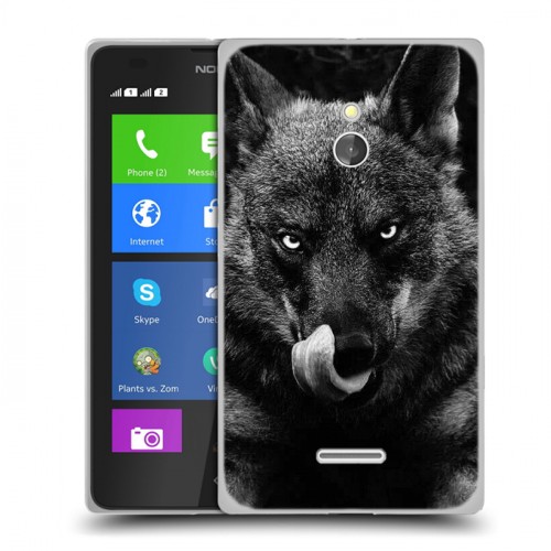 Дизайнерский силиконовый чехол для Nokia XL Волки