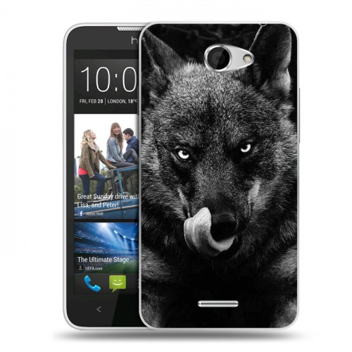 Дизайнерский пластиковый чехол для HTC Desire 516 Волки