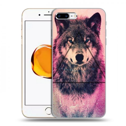 Дизайнерский силиконовый чехол для Iphone 7 Plus / 8 Plus Волки