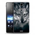 Дизайнерский пластиковый чехол для Sony Xperia TX Волки