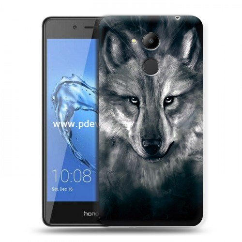 Дизайнерский пластиковый чехол для Huawei Honor 6C Pro Волки