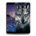 Дизайнерский пластиковый чехол для Nokia 7 Plus Волки