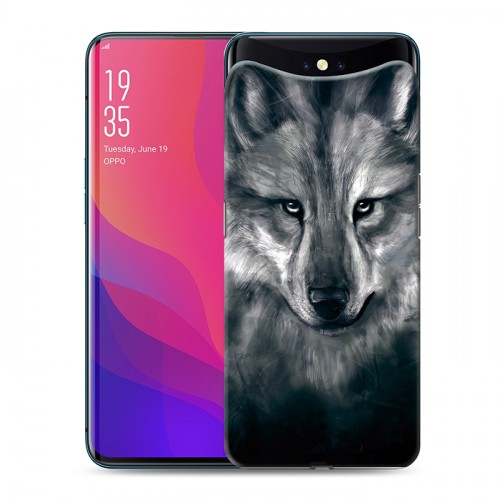 Дизайнерский силиконовый чехол для OPPO Find X Волки