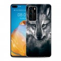 Дизайнерский пластиковый чехол для Huawei P40 Волки