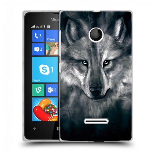 Дизайнерский пластиковый чехол для Microsoft Lumia 435 Волки