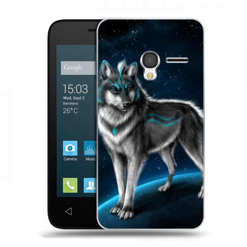 Дизайнерский пластиковый чехол для Alcatel One Touch Pixi 3 (4.5) Волки