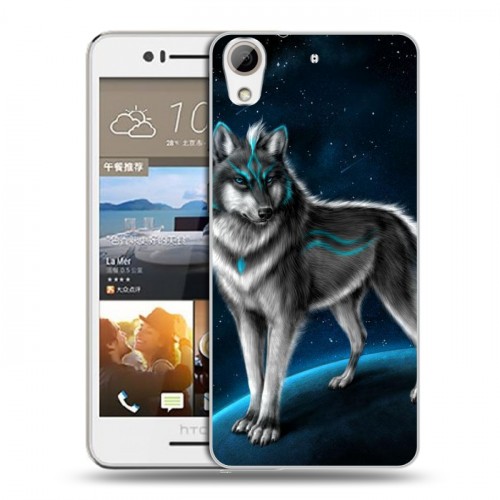 Дизайнерский пластиковый чехол для HTC Desire 728 Волки
