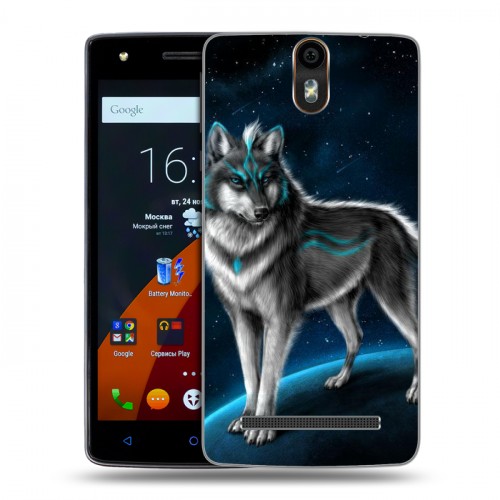 Дизайнерский силиконовый чехол для Wileyfox Storm Волки