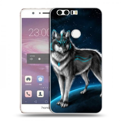 Дизайнерский пластиковый чехол для Huawei Honor 8 Волки