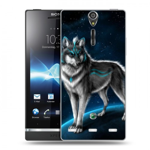 Дизайнерский пластиковый чехол для Sony Xperia S Волки