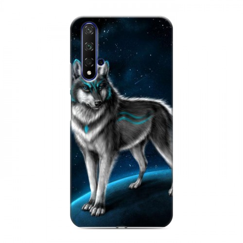 Дизайнерский силиконовый чехол для Huawei Honor 20 Волки