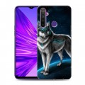 Дизайнерский силиконовый чехол для Realme 5 Волки