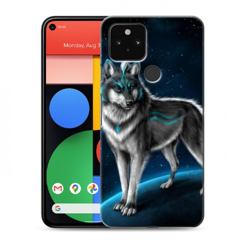 Дизайнерский пластиковый чехол для Google Pixel 5 Волки