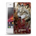 Дизайнерский пластиковый чехол для Sony Xperia E Волки