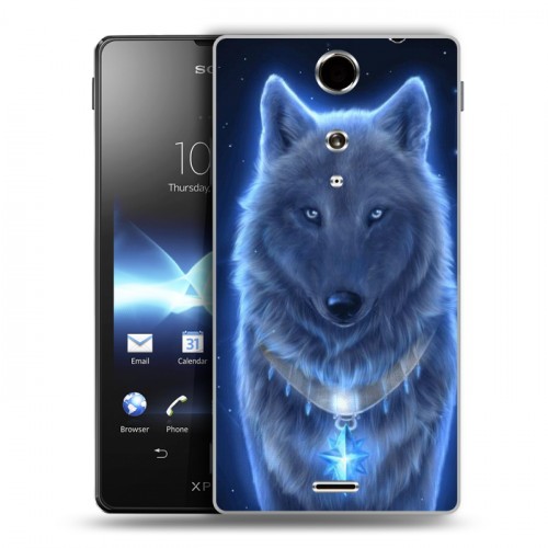 Дизайнерский пластиковый чехол для Sony Xperia TX Волки