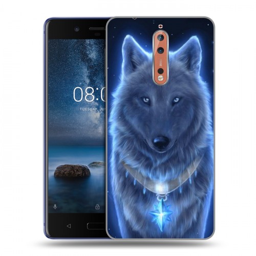 Дизайнерский пластиковый чехол для Nokia 8 Волки