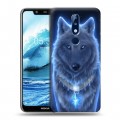 Дизайнерский силиконовый чехол для Nokia 5.1 Plus Волки