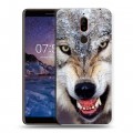 Дизайнерский пластиковый чехол для Nokia 7 Plus Волки