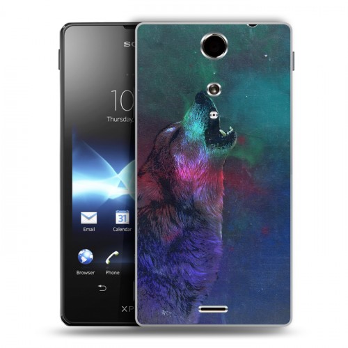 Дизайнерский пластиковый чехол для Sony Xperia TX Волки