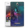 Дизайнерский пластиковый чехол для Sony Xperia E Волки