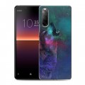 Дизайнерский силиконовый с усиленными углами чехол для Sony Xperia 10 II Волки