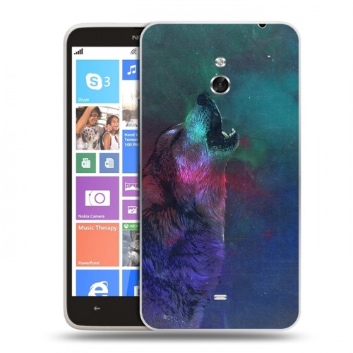 Дизайнерский пластиковый чехол для Nokia Lumia 1320 Волки