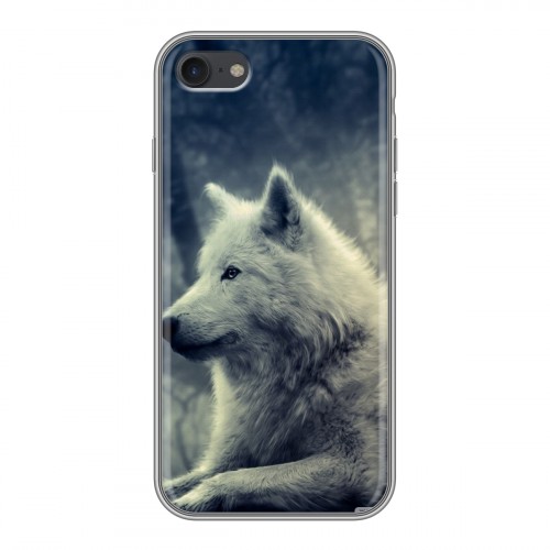 Дизайнерский силиконовый с усиленными углами чехол для Iphone 7 Волки