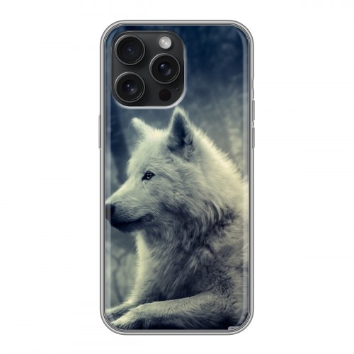 Дизайнерский силиконовый чехол для Iphone 15 Pro Max Волки