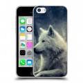 Дизайнерский пластиковый чехол для Iphone 5c Волки