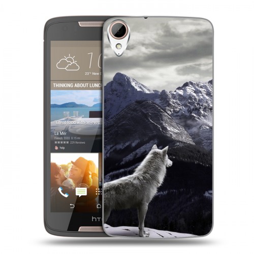 Дизайнерский силиконовый чехол для HTC Desire 828 Волки