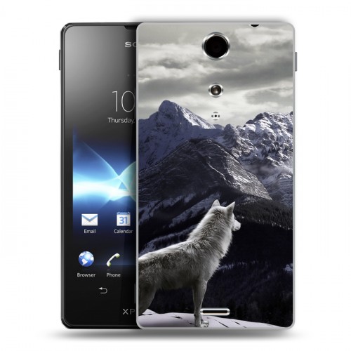 Дизайнерский пластиковый чехол для Sony Xperia TX Волки